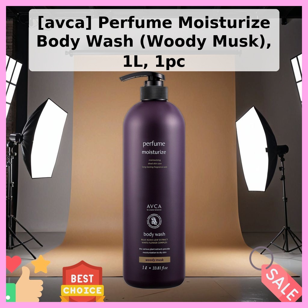 [avca] Nước hoa dưỡng ẩm toàn thân (Woody Musk), 1L, 1pc / Sữa tắm toàn thân Hàn Quốc / Hương thơm W