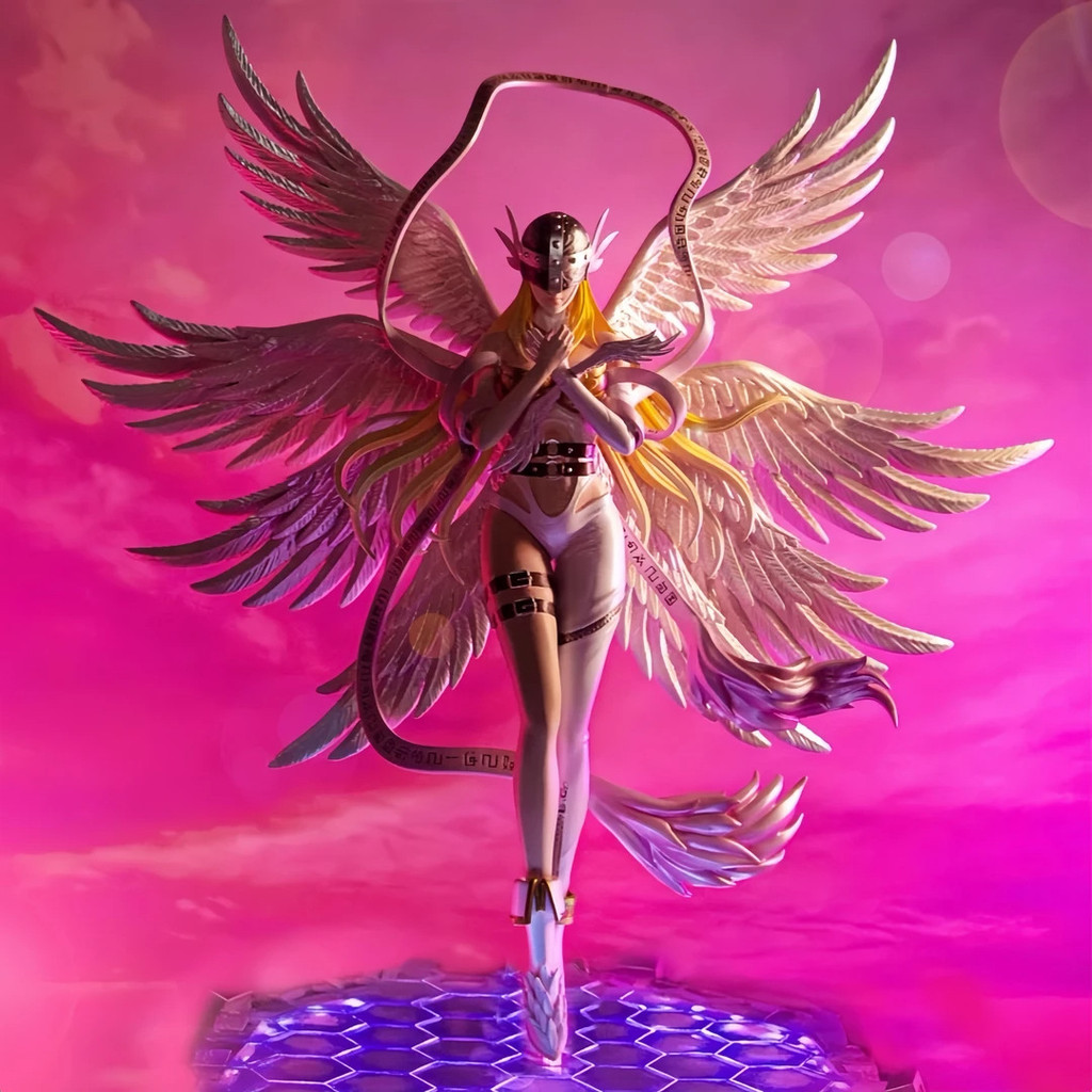 SMVK Digital Monster Figure of the Celestial Maiden GK Angel Beast Figurine, 2D Beautiful Girl Anime