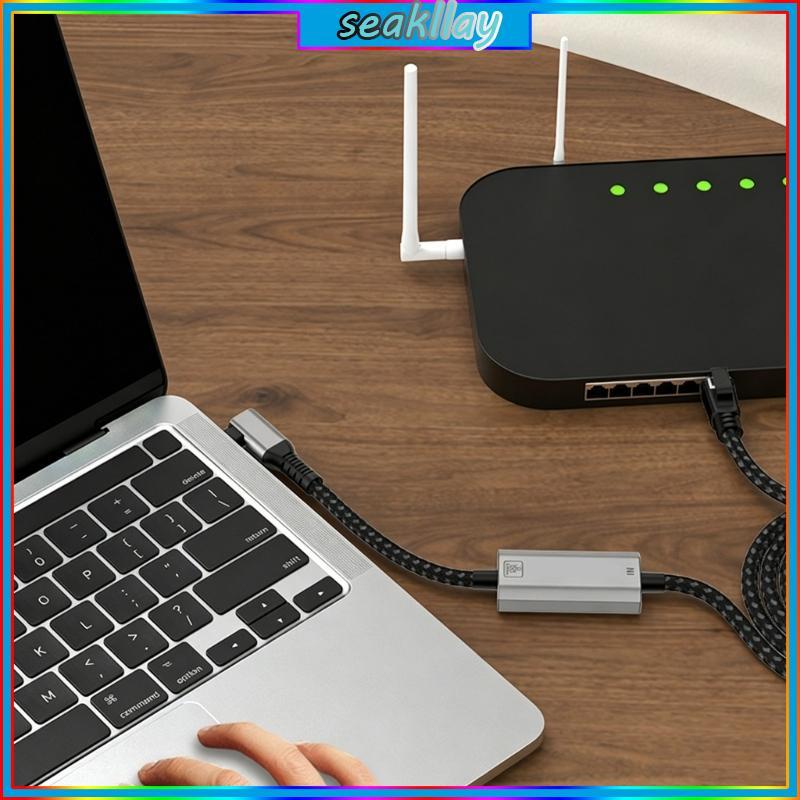 SC 2 5Gbps USB C Ethernet Adapter Cáp Kết Nối Internet Dây Nhanh Cho Laptop PC