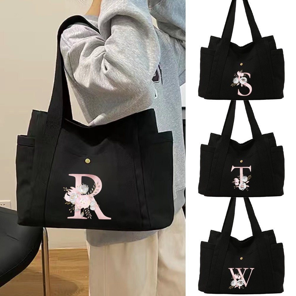 HOT Black zipper bag zipper bag inventory luggage with multiple bags handbag large capacity crossbod