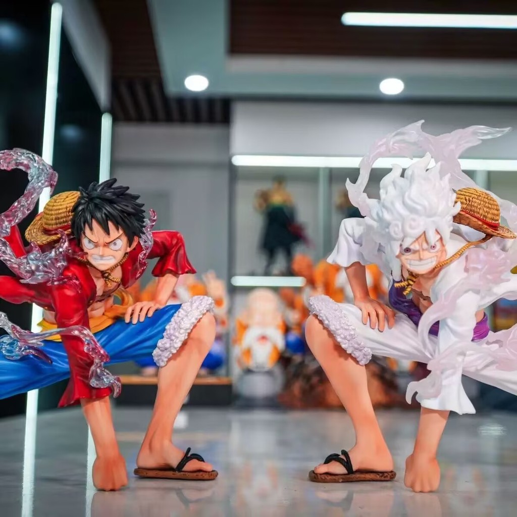 KJ80 Eight-time magnification Luffy One Piece figure Gear 5 Nika Luffy toy display piece anime figur