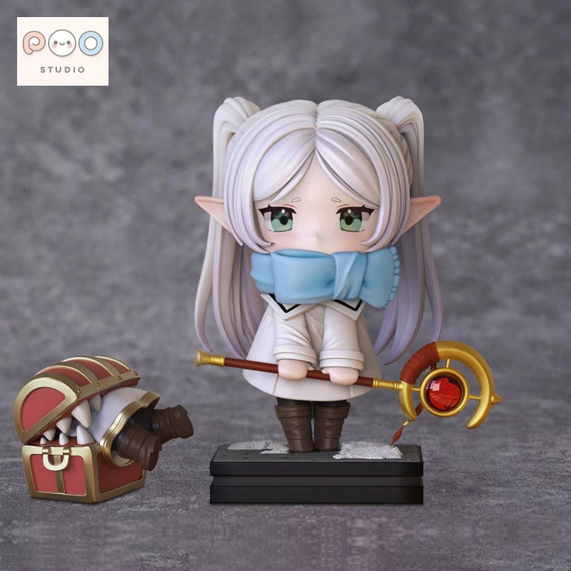 IGIP Winter Outfit Frieren Figure Deluxe Edition Beautiful Girl Statue 2D Doll Desktop Case Car Orna