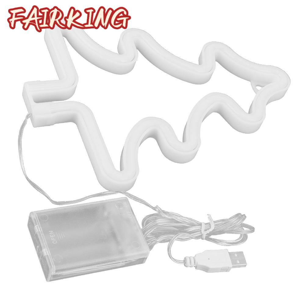 Đèn neon FAIR KING, Đèn LED neon cây thông Noel USB hoặc chạy bằng pin, Đèn LED neon 5V hiện đại Tiệ
