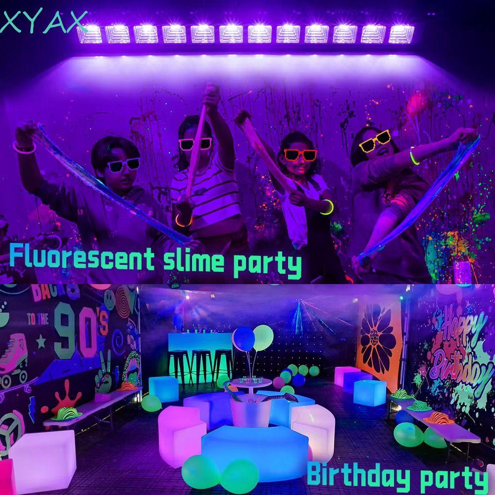 XYAX UV Disco DJ Light, 36W Power 40LED Strips LED UV Wall Washer Light, High Light Transmittance Co