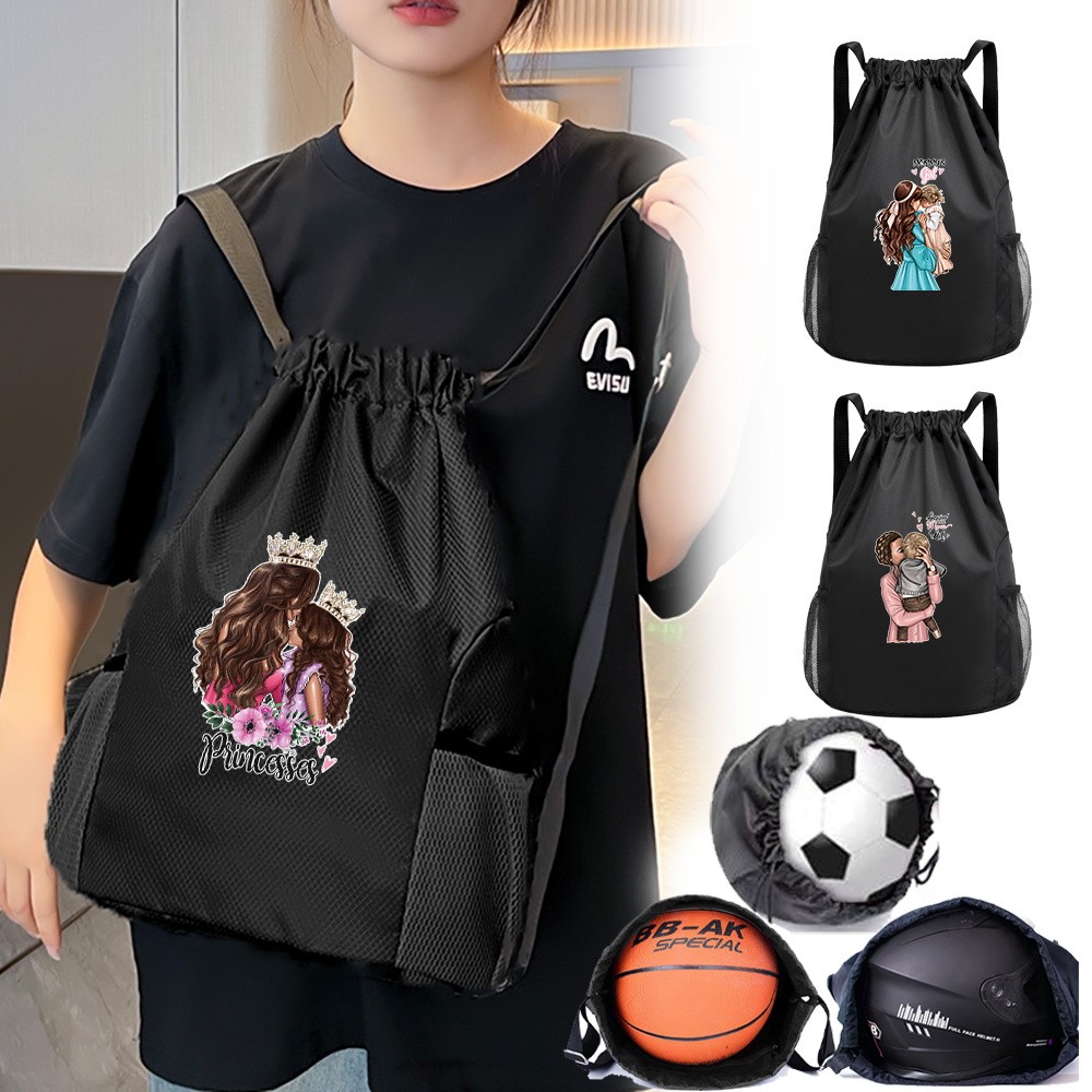 Basketball · Double Shoulder Basketball Backpack Simple Portable Helmet Storage Bag Mom Pattern new