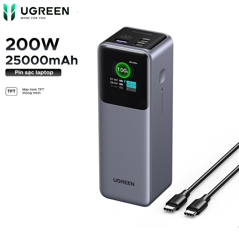Pin Sạc Dự Phòng UGREEN 35524B PB721 35525B PB722 Nexode 20000mAh 130W 25000mAh 200W | BH 18 Tháng