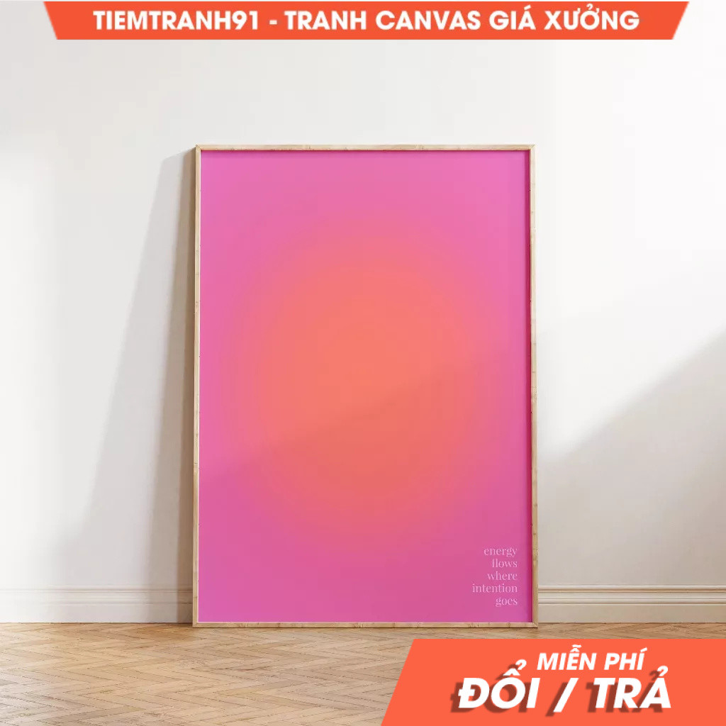Tranh treo tường, Energy - Aura Poster, Spiritual Wall Art, Gradient, Angel Numbers, Affirmation Wal