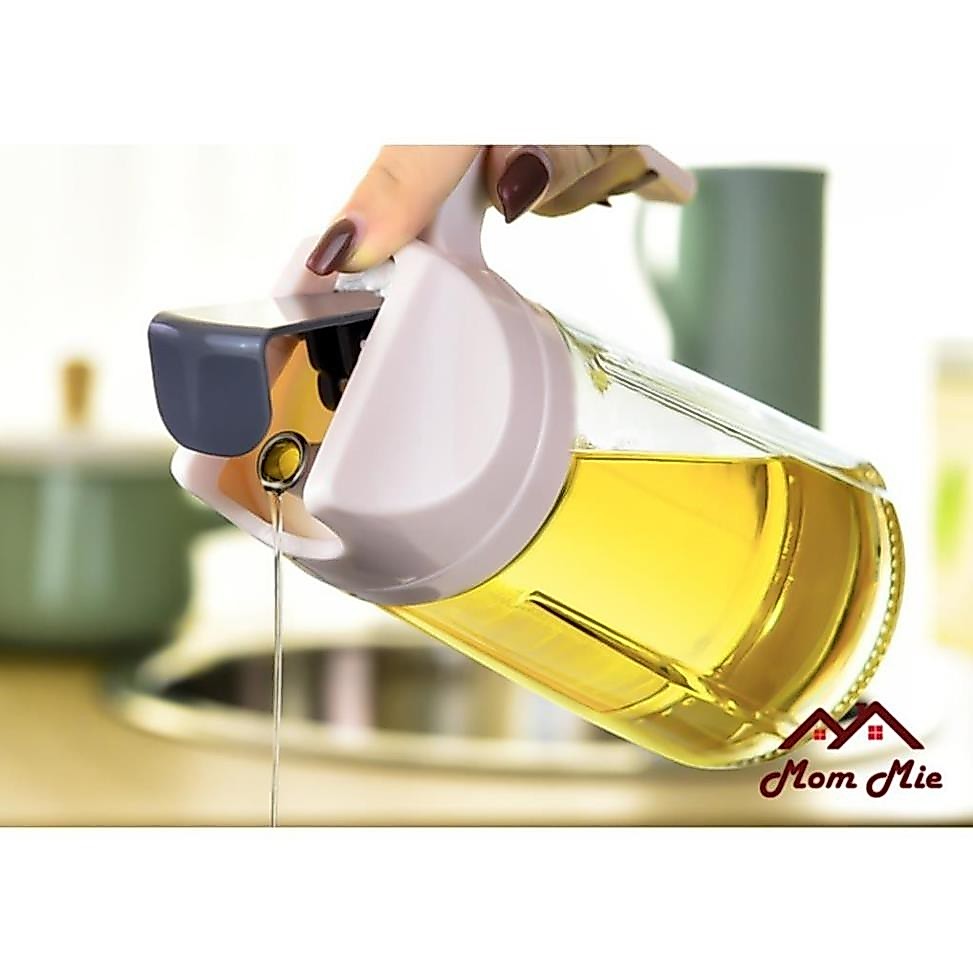 Bình thủy tinh dày đựng dầu ăn, nước chấm, gia vị - J162