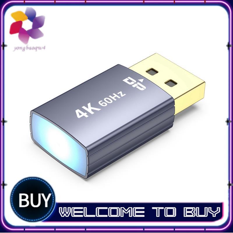 4K DP Dummy Plug Display Emulator Displayport Màn hình ảo Màn hình ma không đầu Màn hình EDID Emulat
