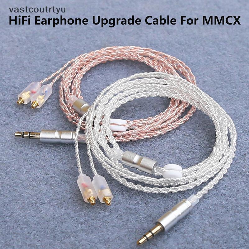 Cáp nâng cấp tai nghe Vas HiFi MMCX 3.5mm 1.2m Cáp lõi mạ bạc cho Sennheiser IE200 / IE300 / IE600 /