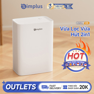 Simplus Máy Hút Ẩm Và Lọc Không Khí Bình Chứa Nước 1500mL CUSH005 - Bảo Hành 12 Tháng