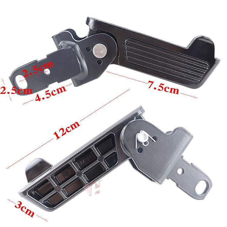 [Bàn đạp xe điện]▨●◐Yadi DE2 Xe Điện Phía Trước Gấp Chân Sâu Xa A7 Bàn Đạp Trước Hợp Kim Nhôm Bàn Đạ