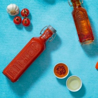 Kilner - Chai Thủy Tinh Nút Xám