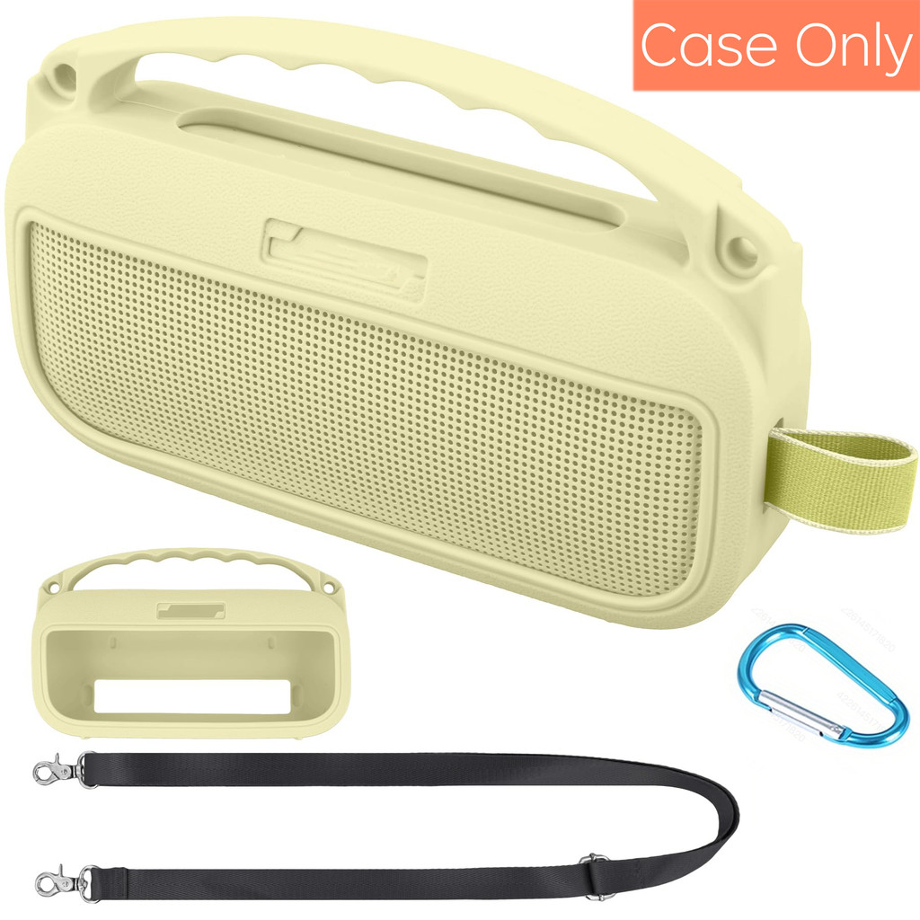 Ốp Silicon Mềm Thay Thế Cho Loa Di Động Bluetooth Bose New SoundLink Flex Thế Hệ 2 (Vỏ Màu Vàng Cam 