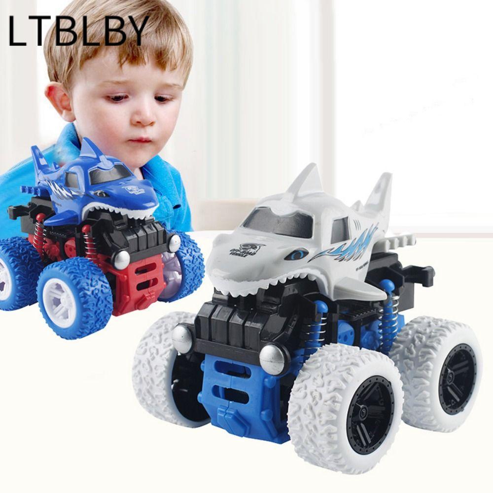 LTBLBY Road Toy Car 4WD Trượt Tipper Nhựa Hình Cá Mập