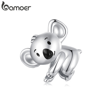 Mặt dây chuyền Koala Bamoer Charm DIY cho vòng tay Quà tặng cho nữ