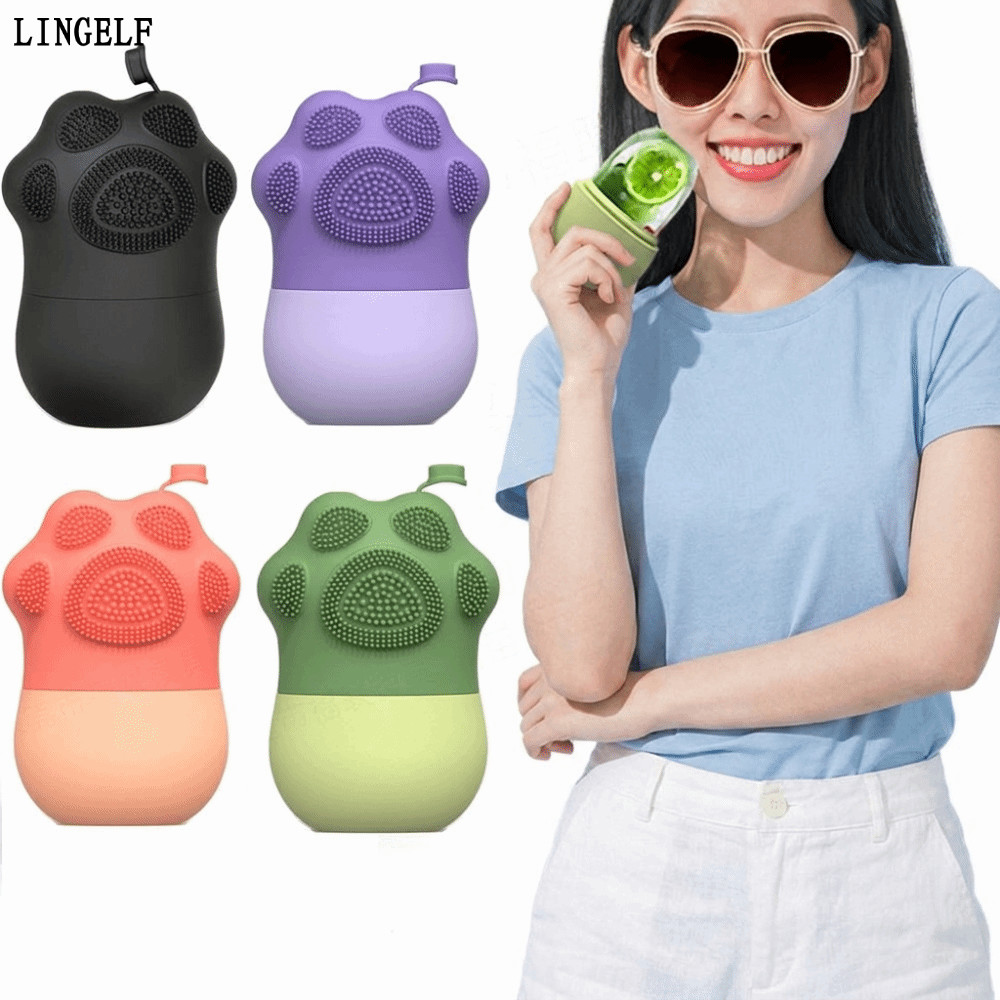 LINGELLF Silicone Ice Face Roller, Ice Roller Chất liệu silicon Facial Cube Roller, Massage Chống lã