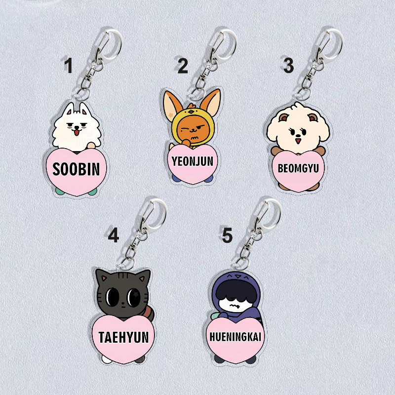 TXT Kết Hợp TAHYUN TAEHYUN TAHYUN TAEHUN TAEHUN Acrylic Mặt Dây Chuyền Móc Khóa 1193