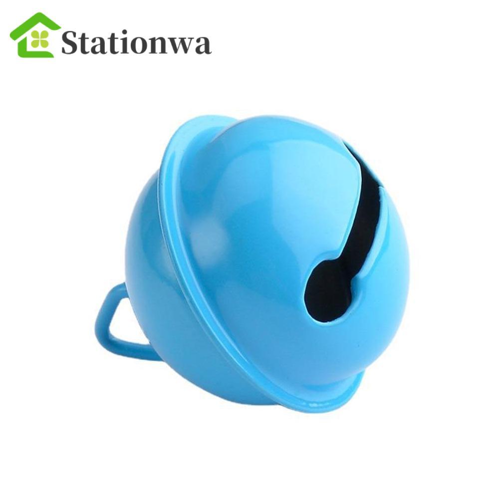 STATIONWA 5 chiếc Jingle Bells Hạt kim loại, Jingle Bells Bell Mặt dây chuyền móc khóa chuông đầy mà