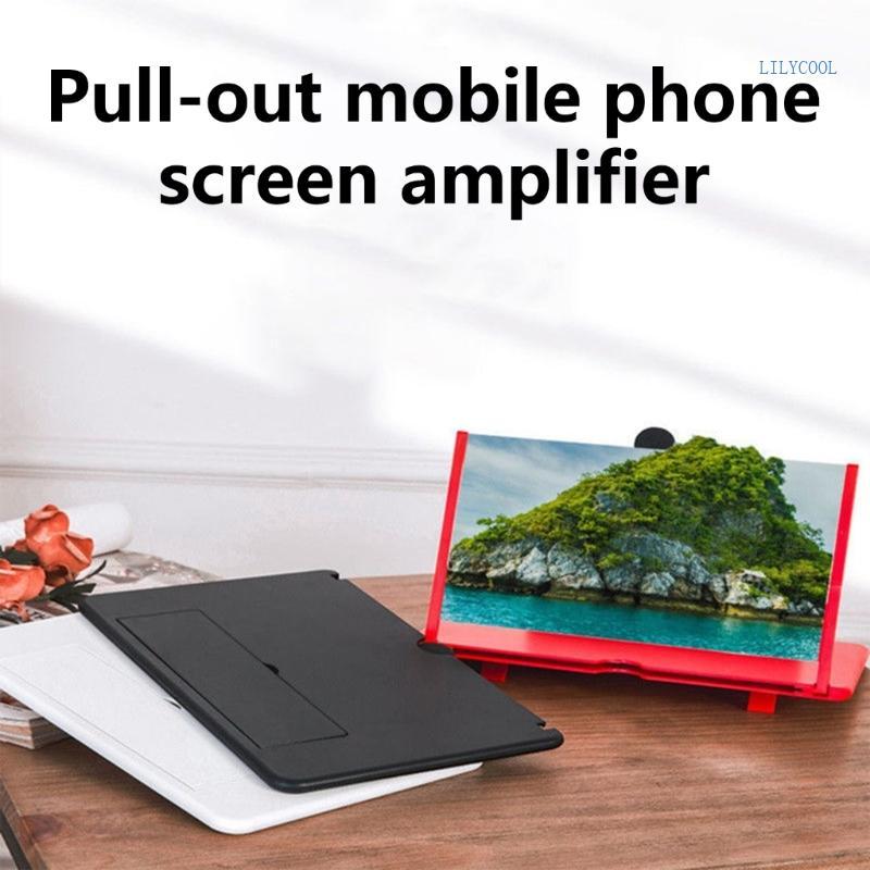 10in/12in Phone Magnifier Enlarger Projector Screen for All Smartphone for Movie