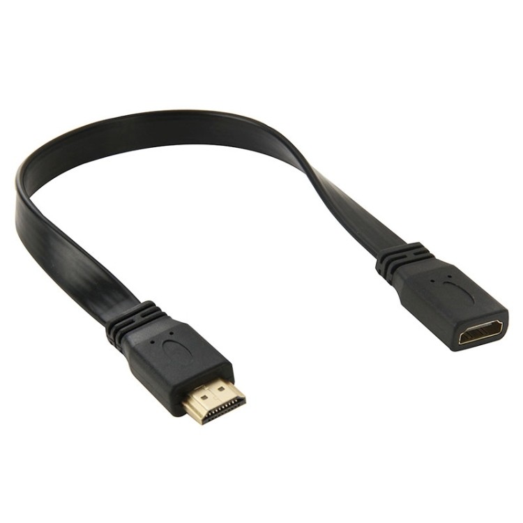 30cm Tốc Độ Cao V1.4 HDMI 19 Pin Nam Sang HDMI 19 Pin Nữ Kết Nối Cáp Chuyển Đổi