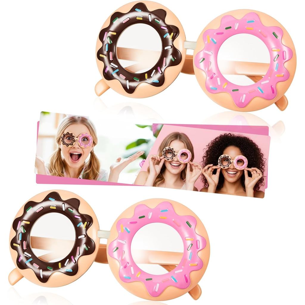 Frienda 2 Miếng Donut Kính Donut Trang Phục Kính Mới Lạ Đảng Donut Kính Mắt Cho Vui Ăn Nhẹ Tiệc Donu