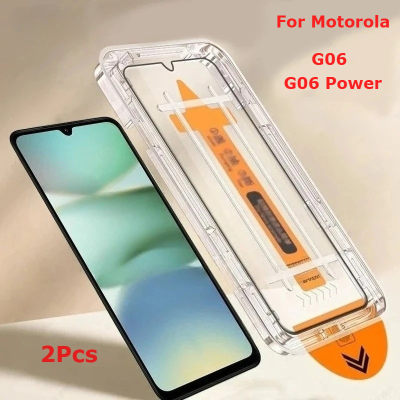 2 Chiếc Kính Cường Lực Cho Motorola Moto G06 Kính Điện Moto G06 Điện Chống Bụi Bảo Vệ Màn Hình Cho M