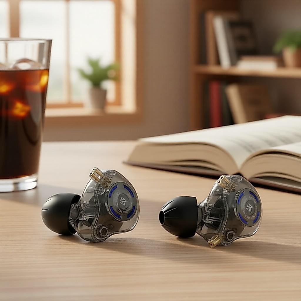 Tai nghe có dây KZ Gale dành cho game, âm trầm sâu HiFi, đeo thoải mái, IEM giám sát trong tai, khôn