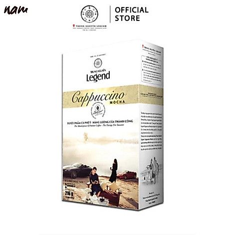 Cà Phê Cappuccino Mocha Hòa Tan Trung Nguyên Legend - Vị Mocha Dịu Ngọt Chuẩn Gu Ý
