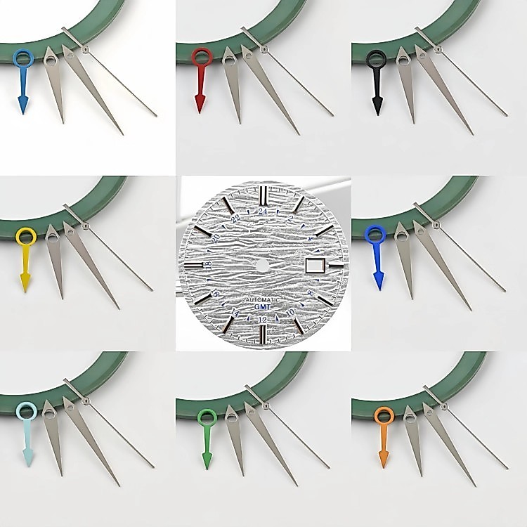 Sản Phẩm Mới NH34 Chỉ Báo GMT Đồng Hồ Kim Hai Lần Lặn Đồng Hồ Mặt Số Đồng Hồ Kim GMT4 Kim Cơ Đồng Hồ