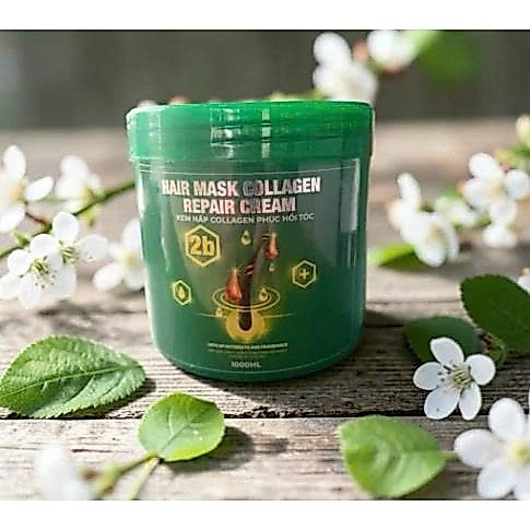2B Hair Mask hấp dầu Collagen nano 1000ml
