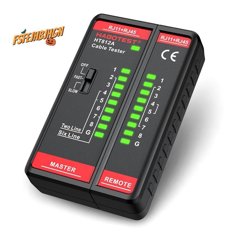 Máy kiểm tra cáp mạng HT812A, Kiểm tra liên tục đường dây điện thoại cáp cho CAT5 / CAT5E / CAT6 / C