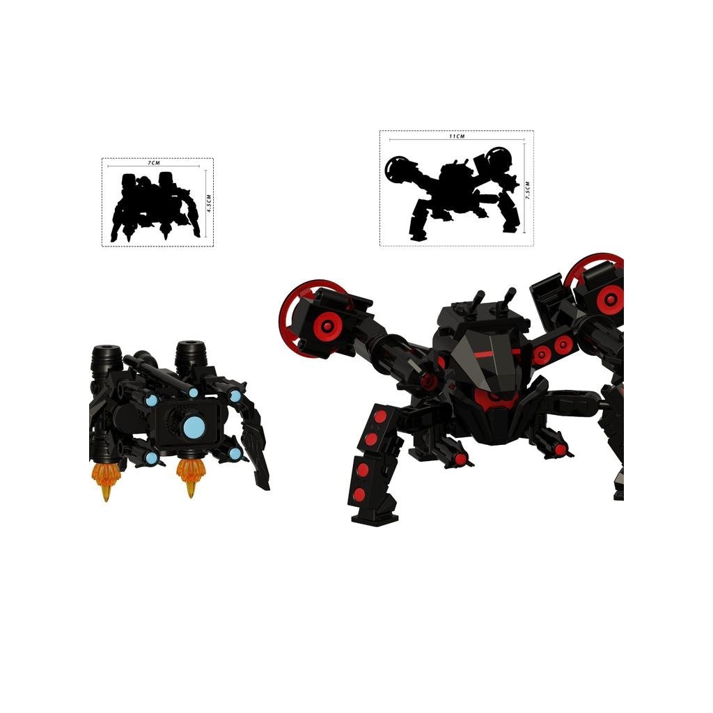 Bên Thứ Ba MC Người Nhện Audioman Người Nhện Màn Hình Người Xây Dựng Khối Minifigure Lắp Ráp Đồ Chơi