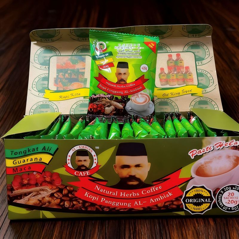 Malaysia Original Nhập Khẩu Dongge Arri Flavor Green Old Man Head Cà Phê Hòa Tan 20g * One Pack 6.10