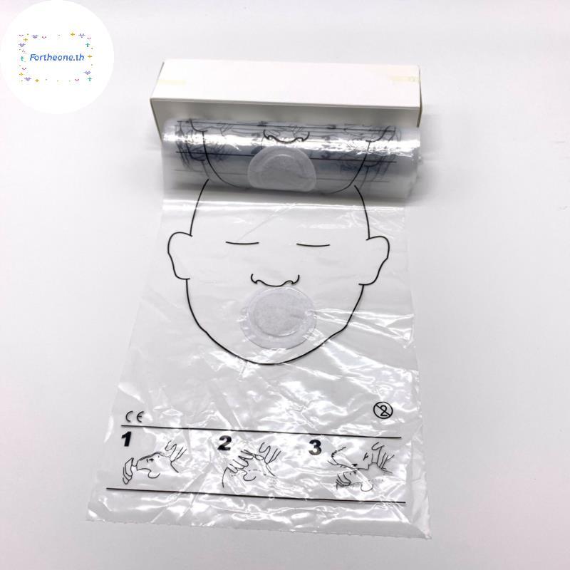 FOT 36 Cái / Cuộn Mặt nạ hồi sức CPR Tấm chắn mặt CPR cho Bộ sơ cứu huấn luyện CPR TH