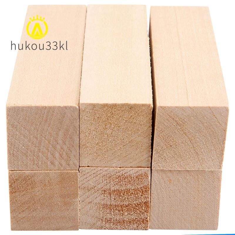 6 Chiếc Basswood Khắc Khối Gỗ Cho Người Mới Bắt Đầu Khắc Sở Thích Bộ DIY Khắc Gỗ