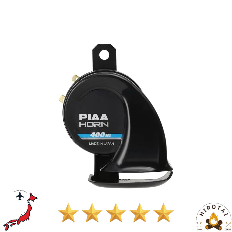 PIAA Sports Horn 112dB 【MHO-1】 - 400Hz Lightweight, Waterproof Design for Motorcycles - Perfect for 