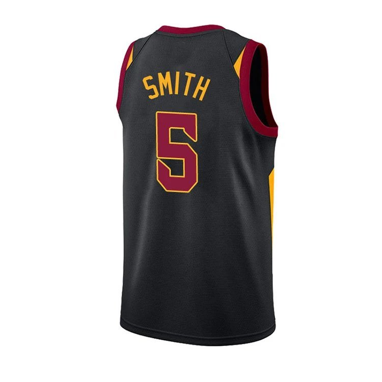 Cavaliers No. 0 Lok Fu JR Smith TT Thompson Hill Wade James Jersey Hot Press Đồng phục bóng rổ DIY