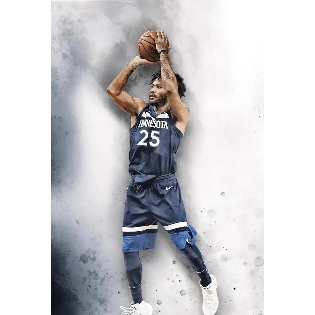 Rose (Derrick Rose) Forest Wolf No. 25 Jersey NBA League Forest Wolf Jersey ép nóng Đồng bộ ánh sáng