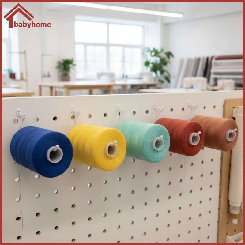Bhvn Thread Spool Pegboard Hook Setpatible với Skadis Pegboards Ngăn chặn Thread Tangling cho Craft 