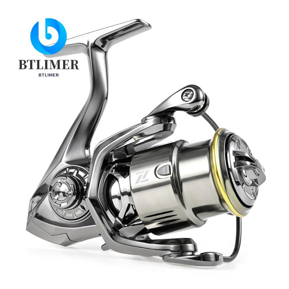 Máy quay BTLIMER, Máy câu cá tỷ lệ bánh răng 5.2: 1, Kéo tối đa 18LBS bền 5 + 1BB Máy câu cá cuộn nô