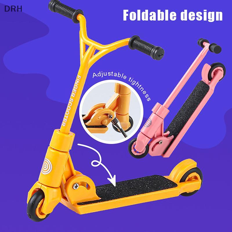 DRH Kids Ki Scooter Finger BMX Có Thể Gập Lại T-type Finger Scooter Có Phanh Đồ Chơi Giáo Dục Ngón T