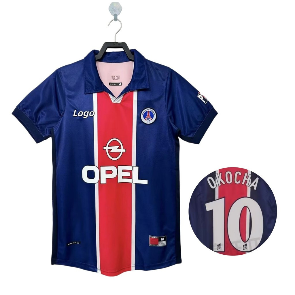 1998 / 99 Paris Retro Edition Nam Áo Sơ Mi Bóng Đá Tay Ngắn Nhà #10 OKOCHA