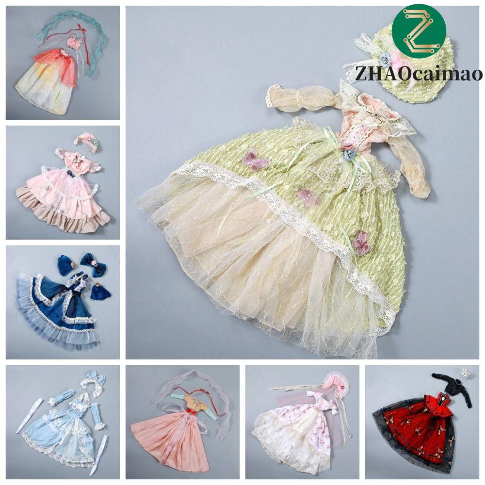 ZHAOcaimao ZHAOCAIMAO 1 / 3 Quần áo búp bê BJD, Váy treo công chúa cổ điển tinh tế 60cm, Phụ kiện bú