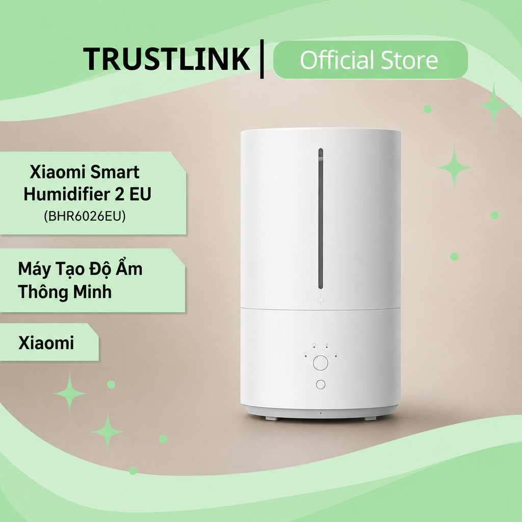 Máy tạo độ ẩm Xiaomi Smart Humidifier 2 EU (BHR6026EU) - Dung Tích 4,5L - Chính Hãng