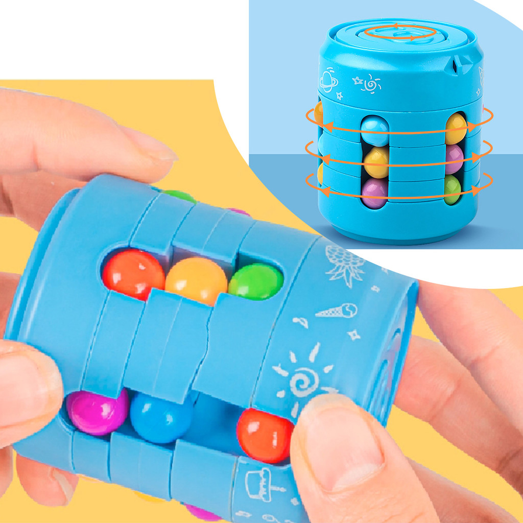 [wisdomt] Xoay Trượt Magic Bean Puzzle Cube Toy Spinner 3D Ball Antistress Fingertips IQ Games Quà t