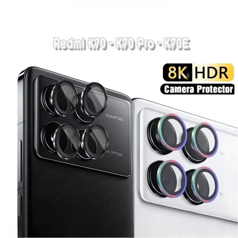 Dành Cho Xiaomi Redmi K70 K70Pro K70E Hợp Kim Nhôm Bảo Vệ Ống Kính Vòng Cho Xiaomi Redmi K70 Pro K70