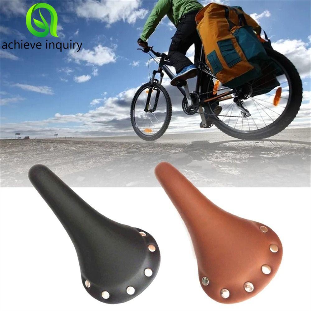 ACHIEVE YÊU THÍCH Yên Xe Đạp Fixed Gear Da PU Bền Phụ Kiện Xe Đạp Tốc Độ Đơn Đệm Ghế