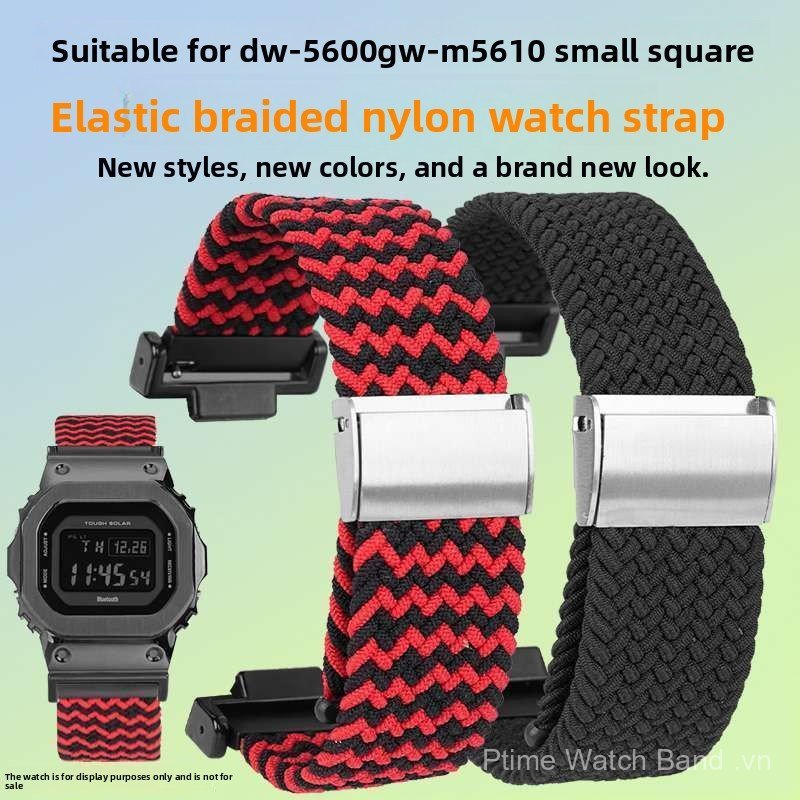 Dây đeo Nylon dệt cho đồng hồ vuông DW-5600 / GM-5600, Phong cách sửa đổi