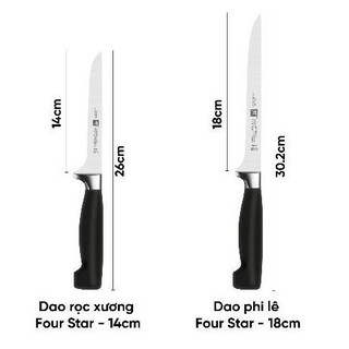 Dao Phi Lê Zwilling Four Star - 18cm